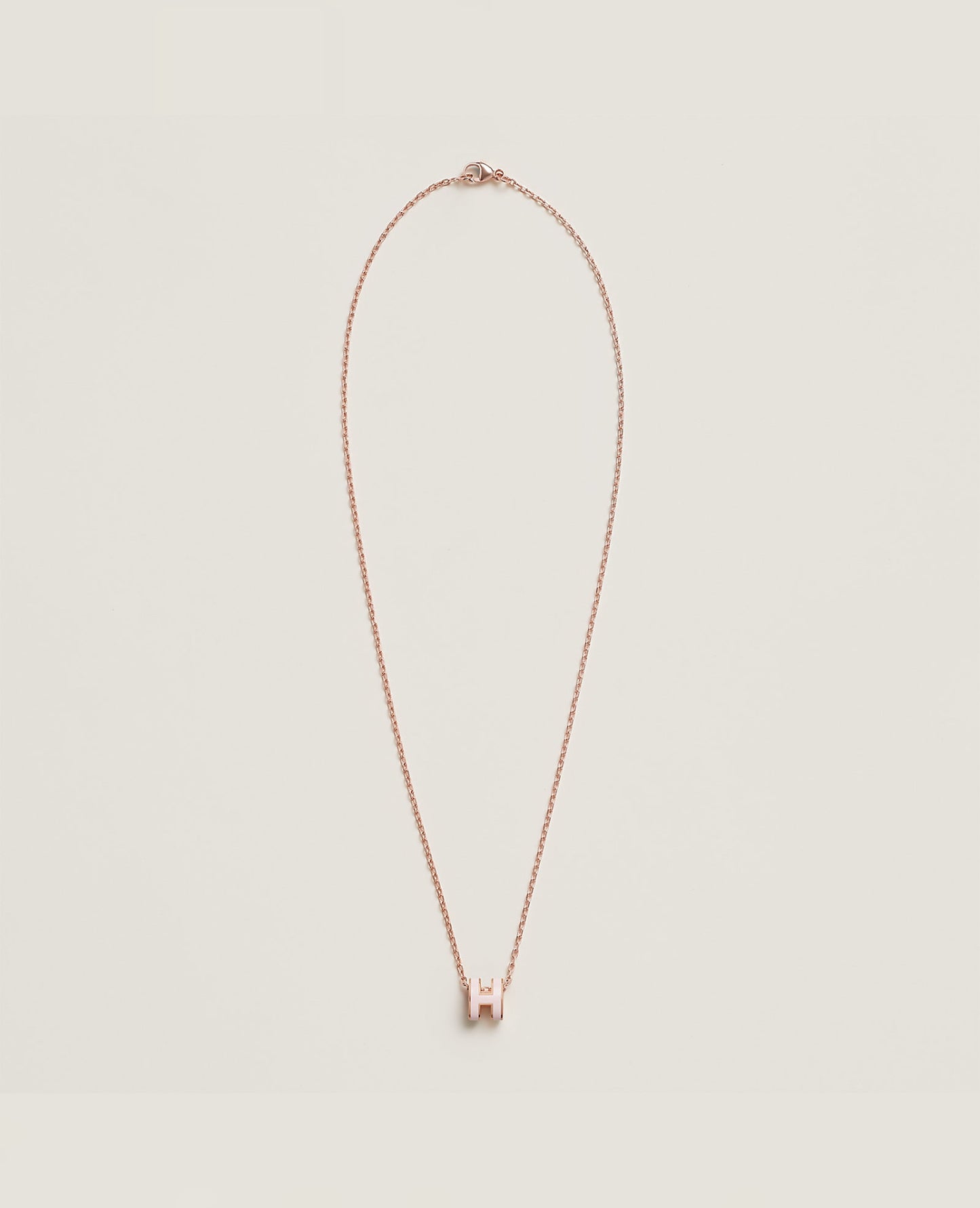 Hermès Mini Pop H Pendant Rose Gold