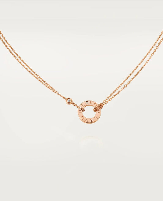 Cartier Love Necklace Rose Gold