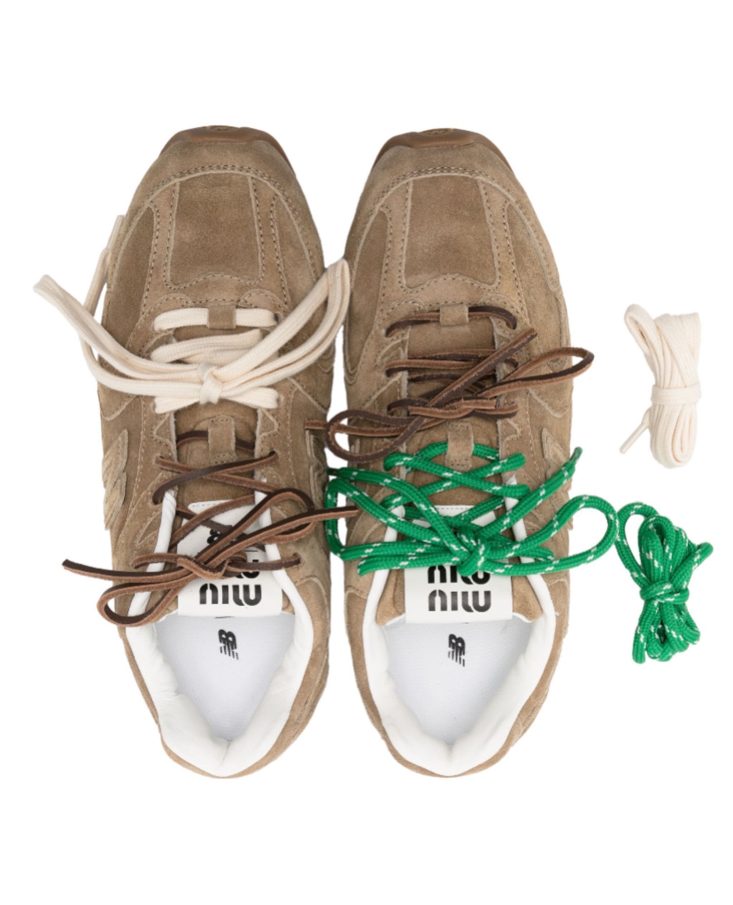 Miu Miu X New Balance 530 Beige Sneakers