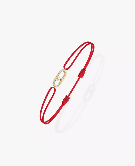 Messika Move Uno Red Cord Bracelet