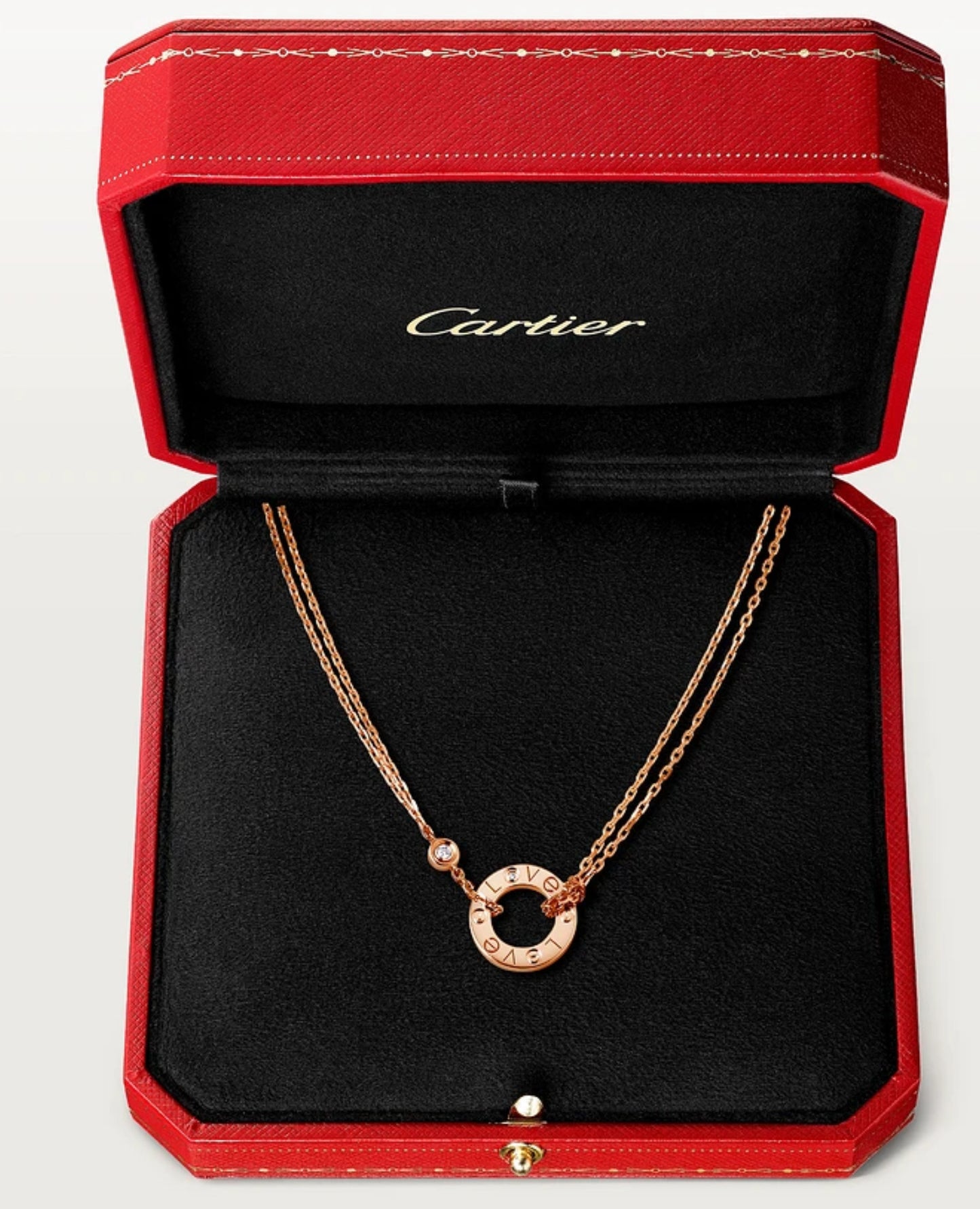 Cartier Love Necklace Rose Gold