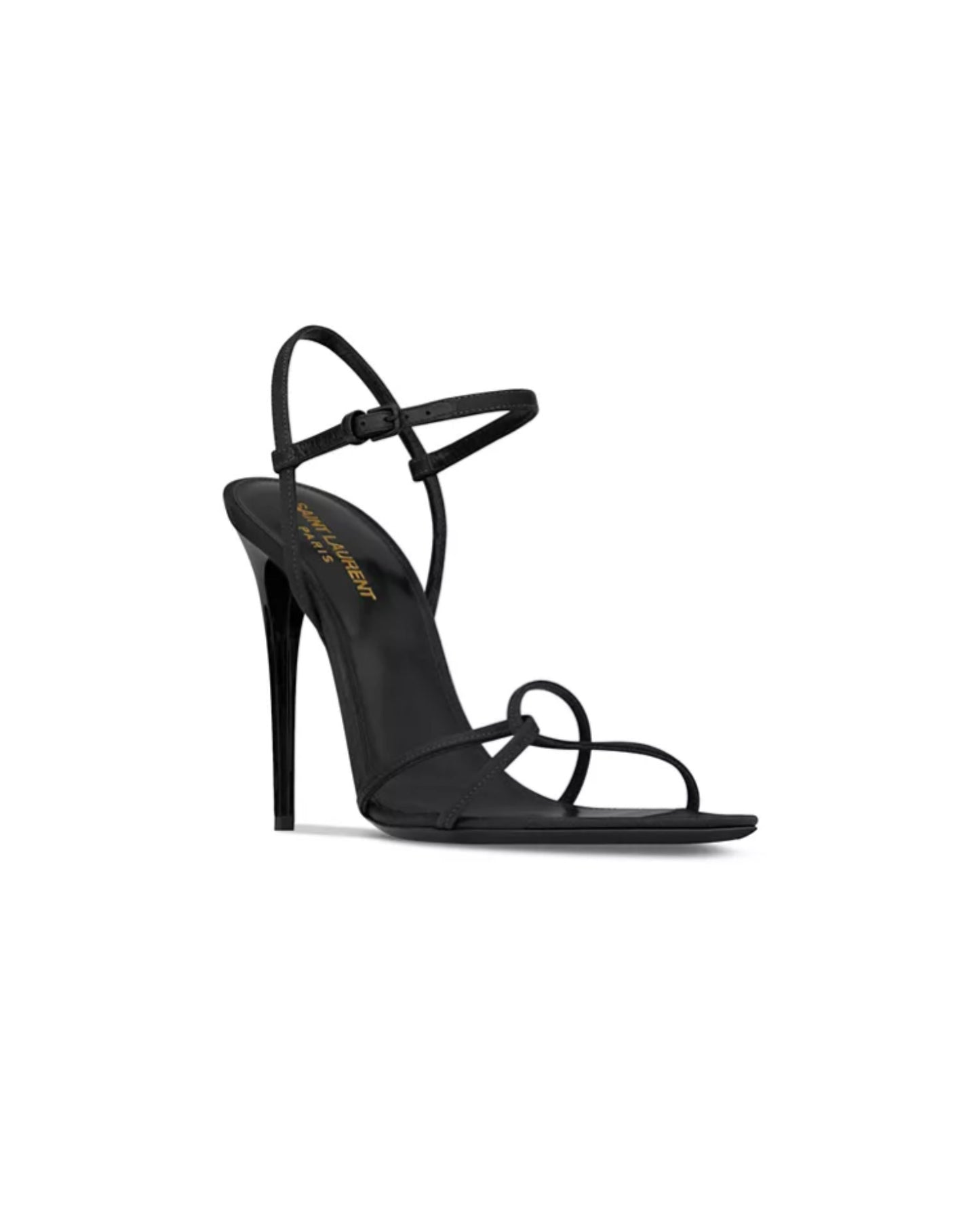 Saint Laurent Clara Sandals in Crepe Satin