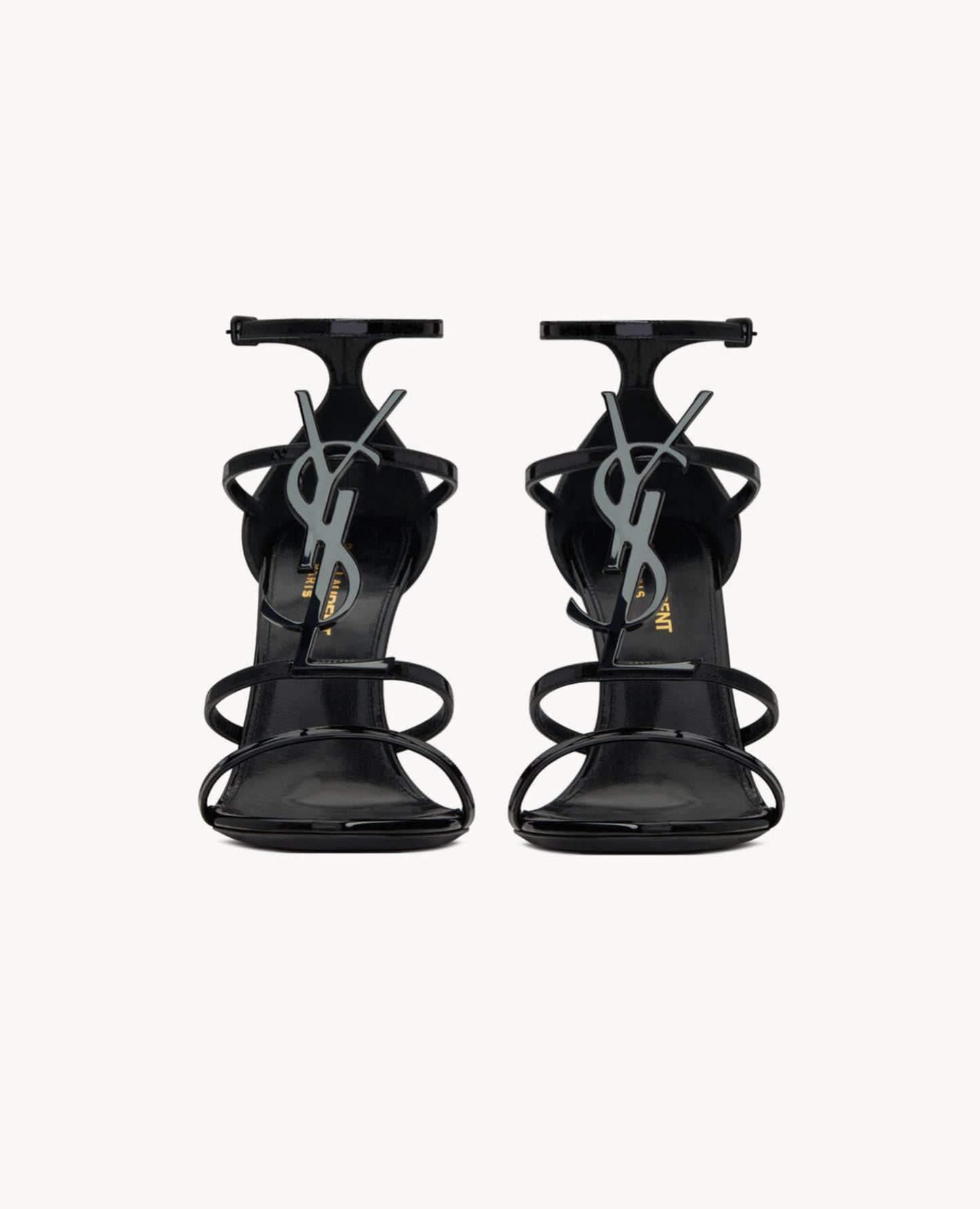 Saint Laurent Cassandra Sandals In Patent Leather