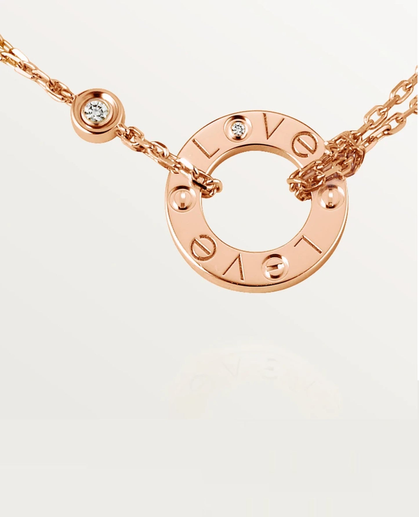 Cartier Love Necklace Rose Gold