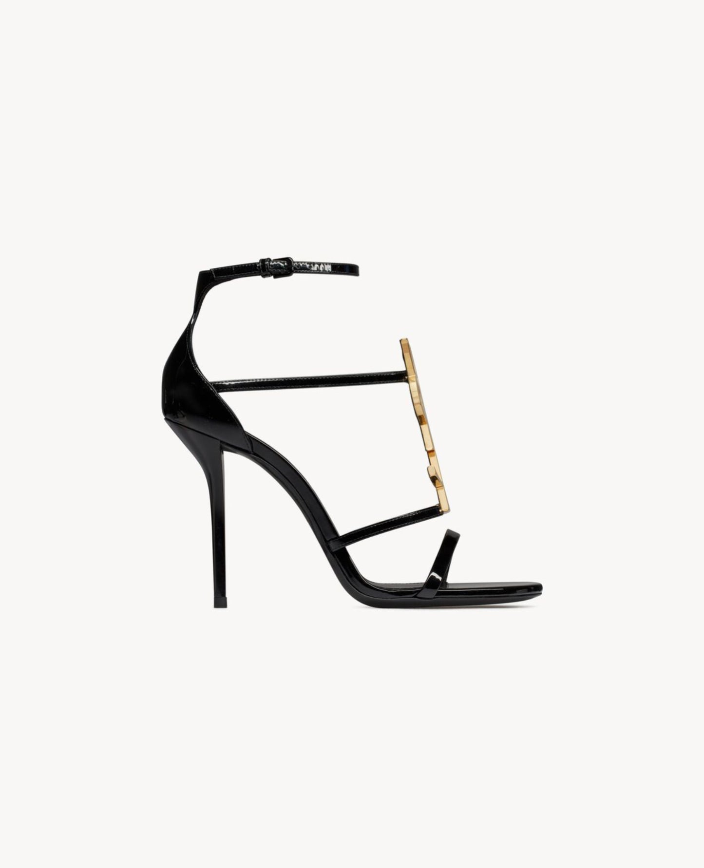 Saint Laurent Cassandra Sandals In Patent Leather