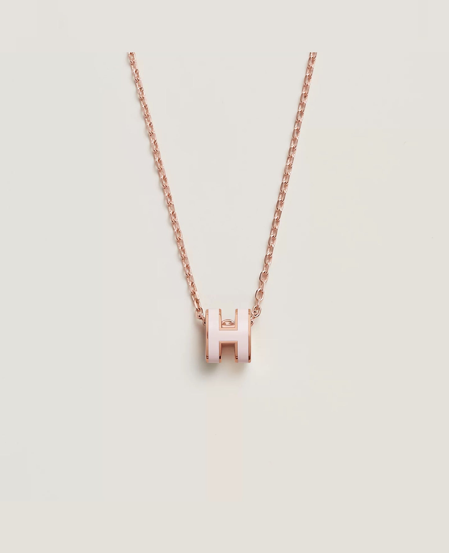 Hermès Mini Pop H Pendant Rose Gold