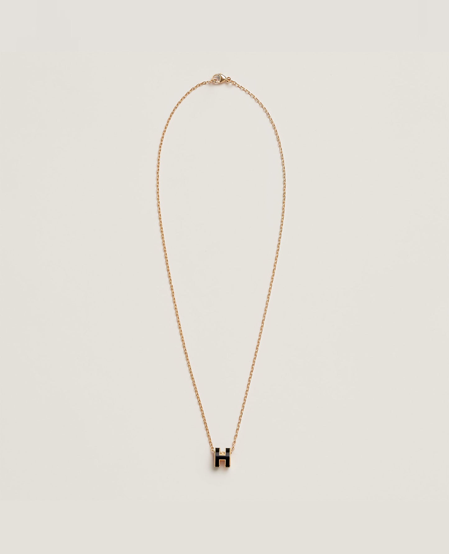 Hermès Mini Pop H Pendant Yellow Gold