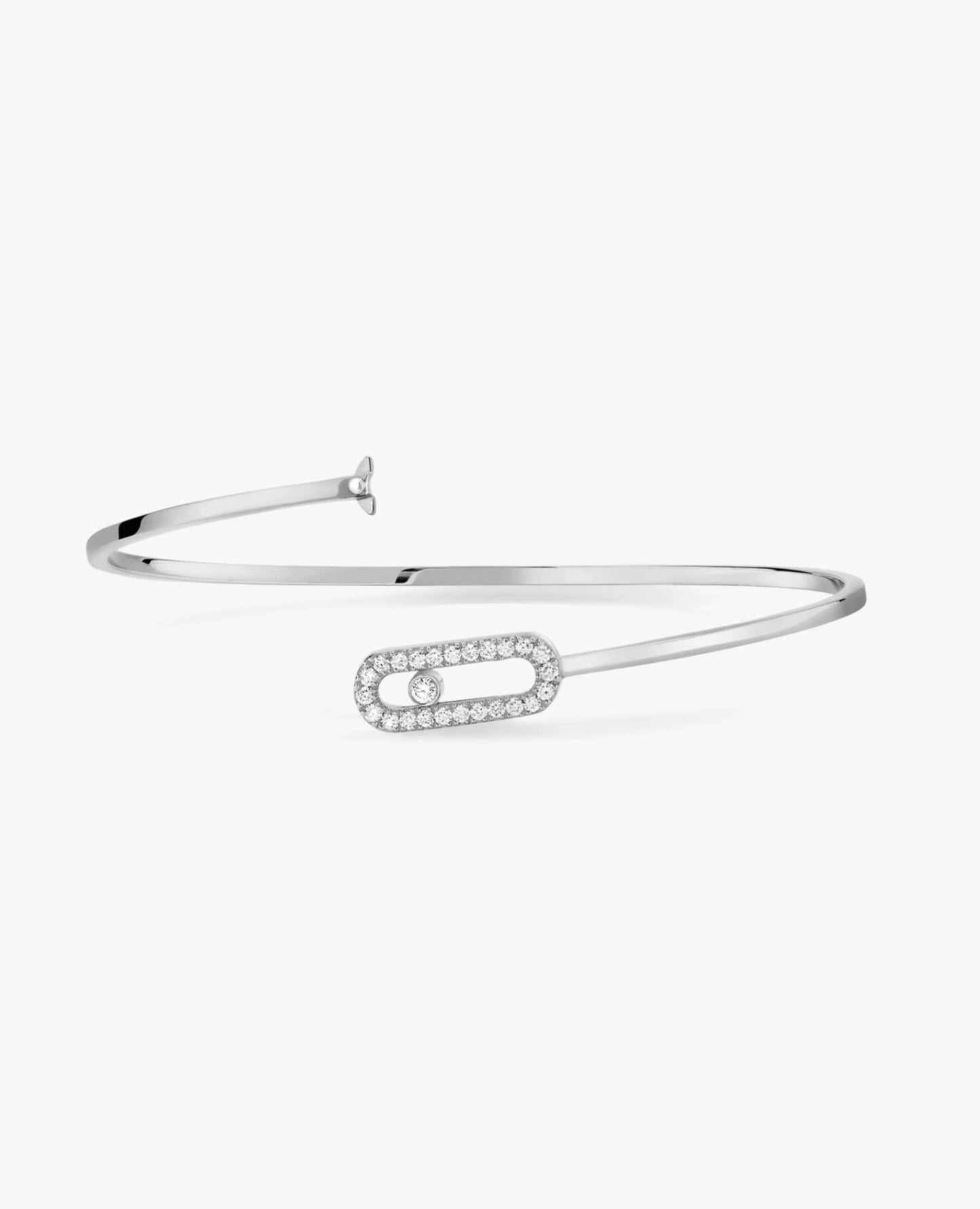 Messika Move Uno Pavé Flex Bangle Bracelet