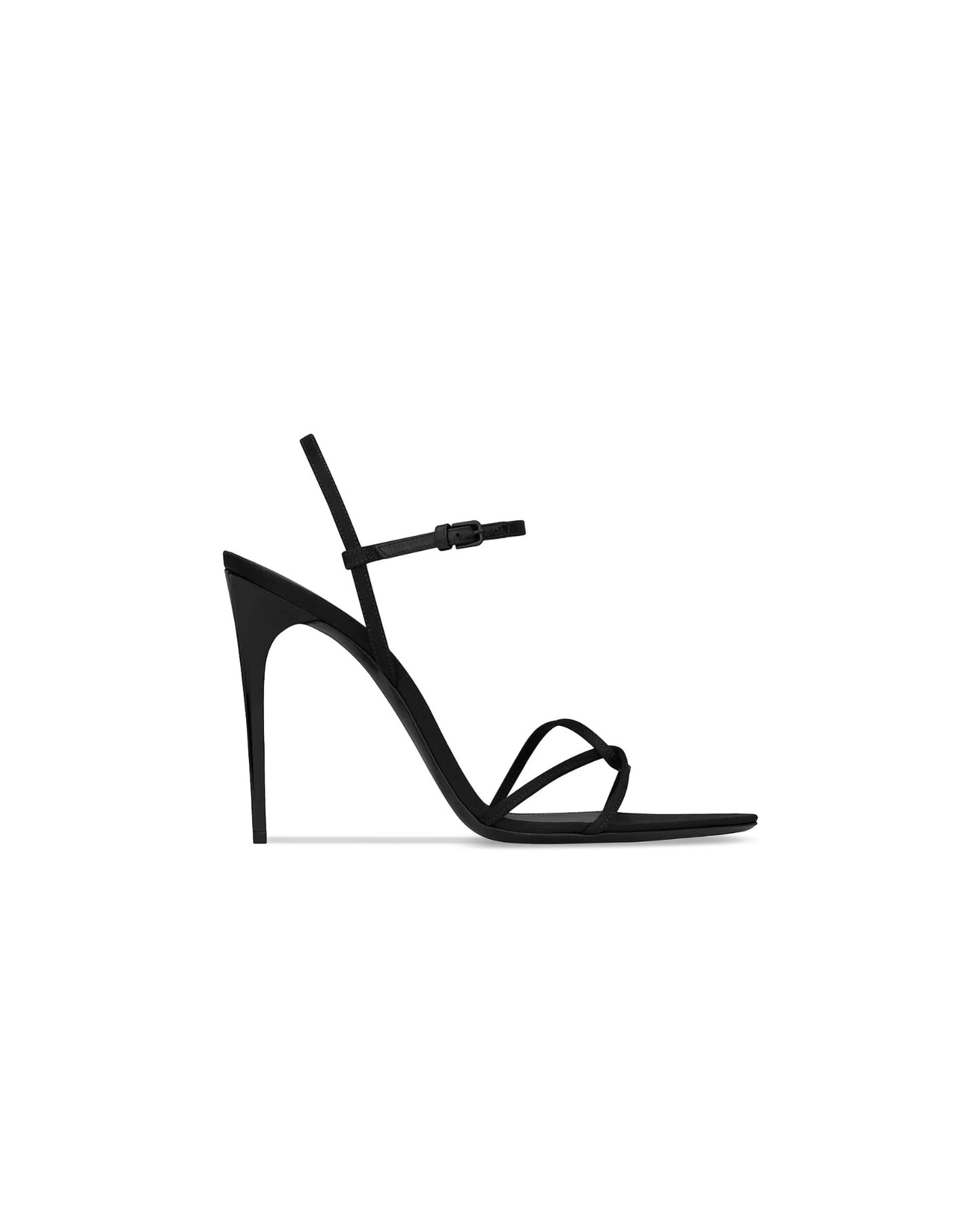 Saint Laurent Clara Sandals in Crepe Satin