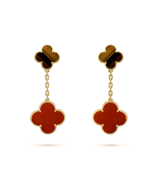 Van Cleef Magic Alhambra earrings, 2 motifs