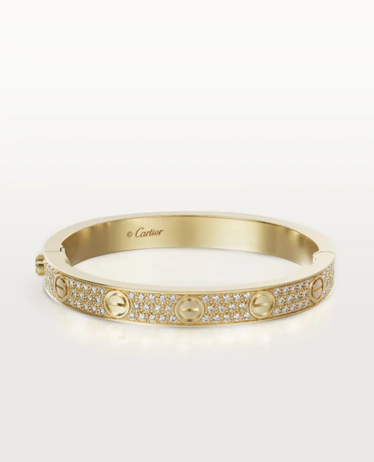 Cartier Love bracelet, classic model, paved