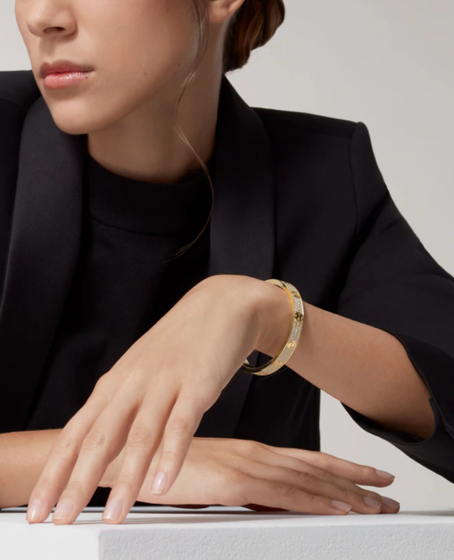 Cartier Love bracelet, classic model, paved