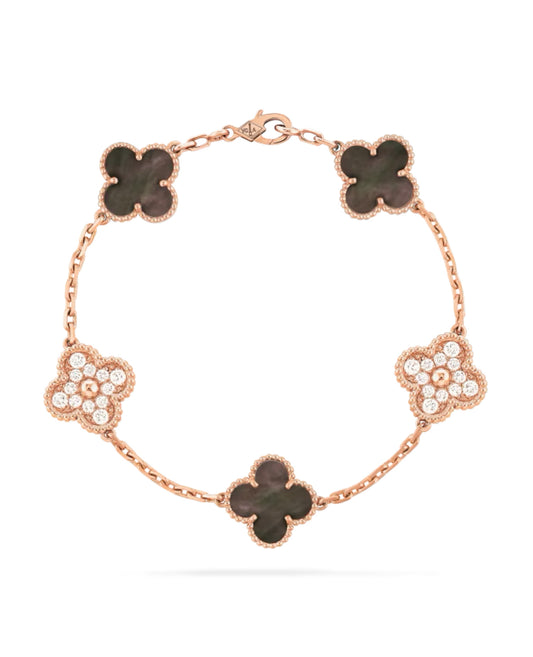 Van Cleef Vintage Alhambra Bracelet, 5 motifs