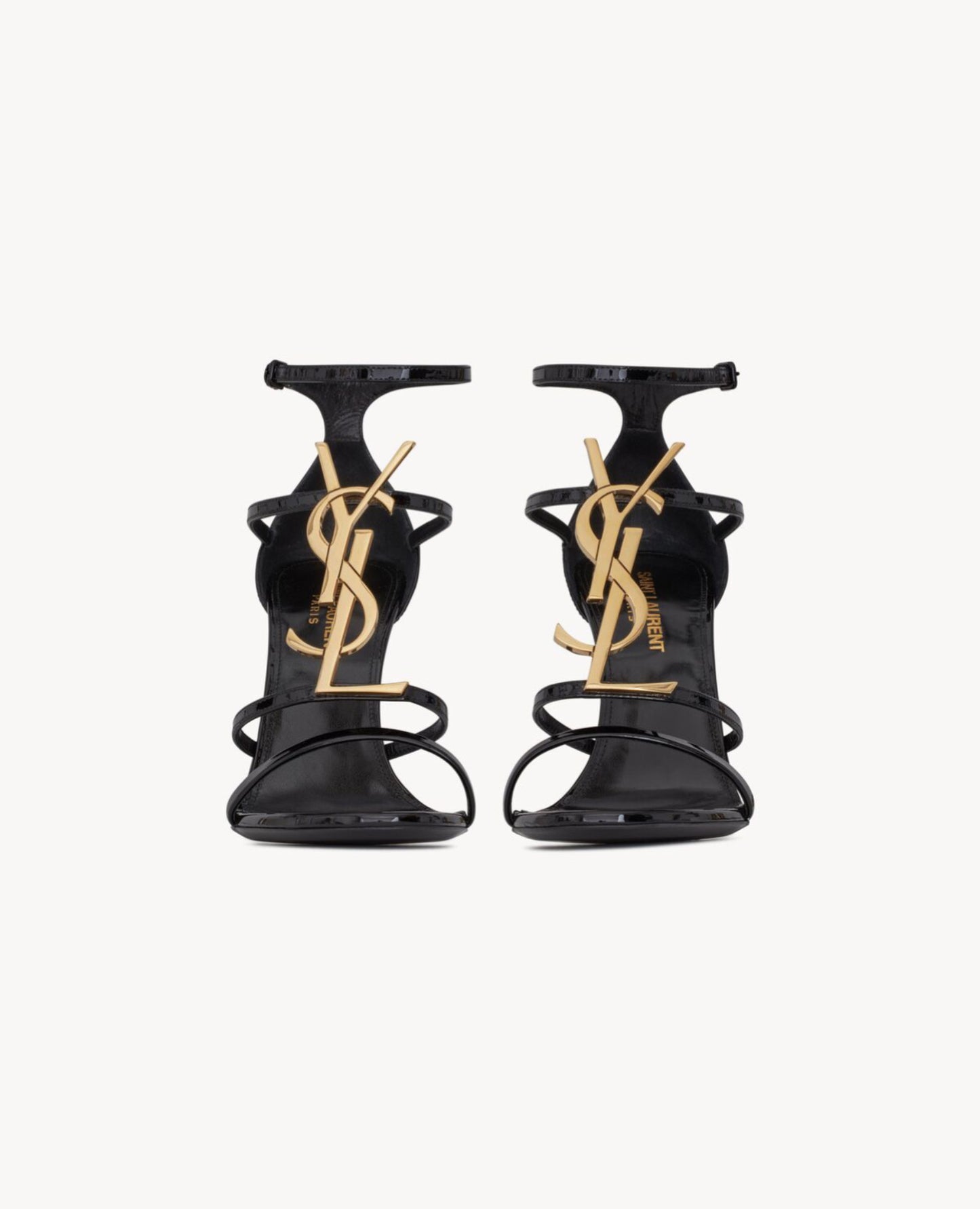 Saint Laurent Cassandra Sandals In Patent Leather