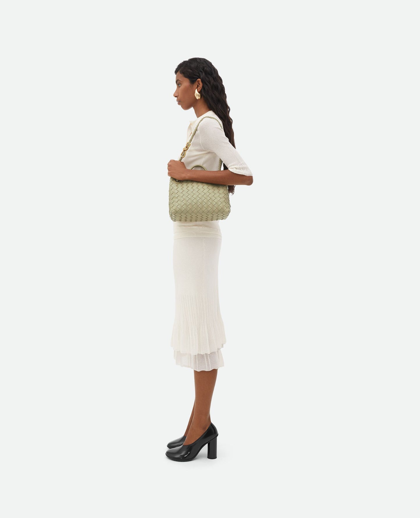 Bottega Veneta Small Andiamo Beige