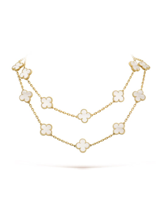 Van Cleef Vintage Alhambra long necklace, 20 motifs