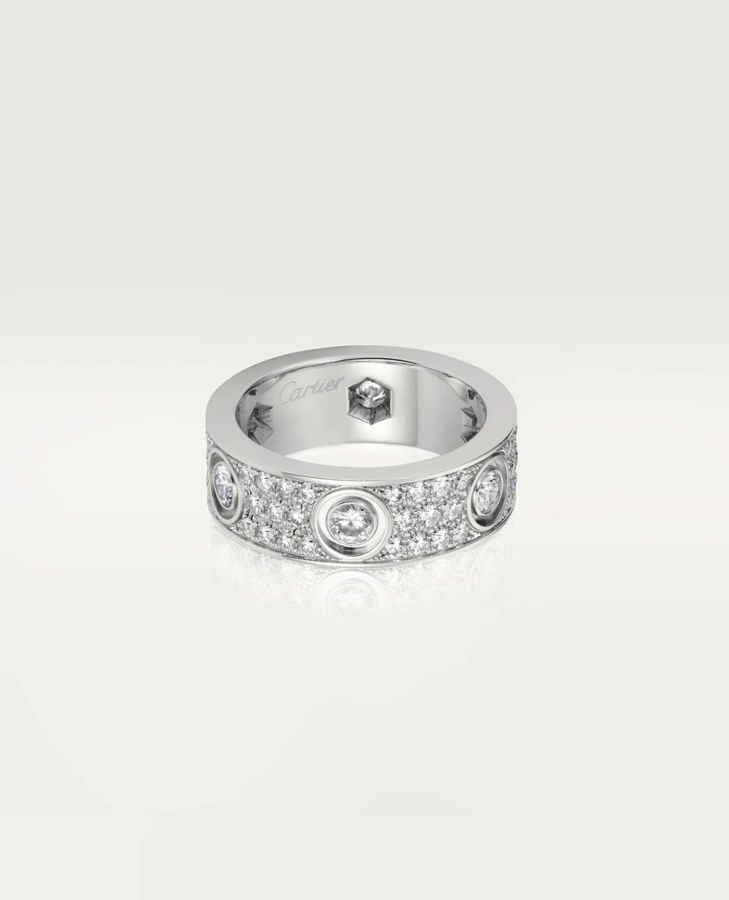 Cartier Love Ring, Diamond-Paved