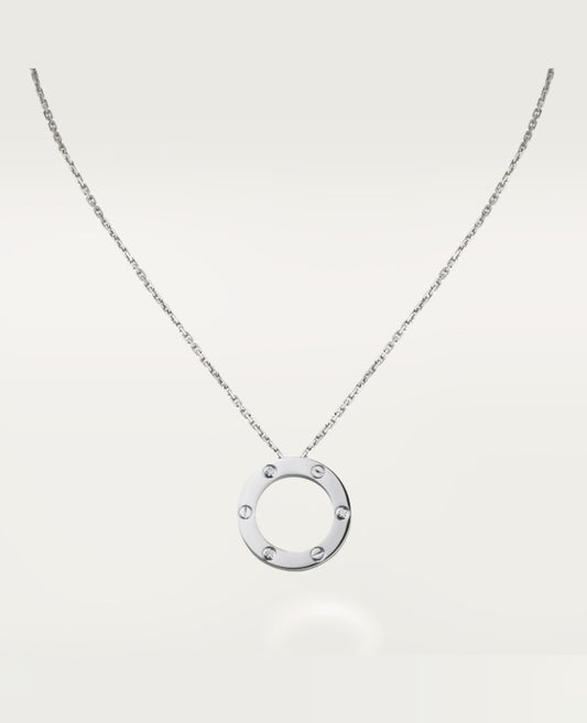 Cartier Love Necklace, 3 Diamonds