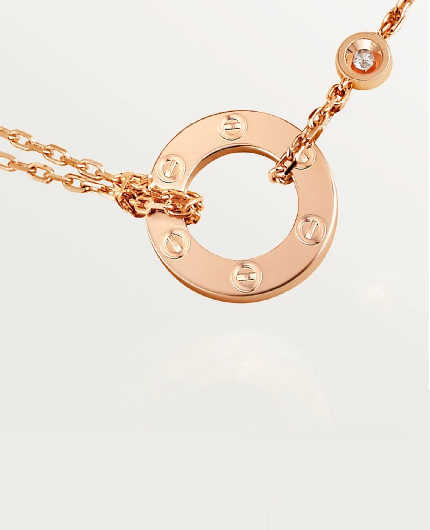 Cartier Love Necklace Rose Gold