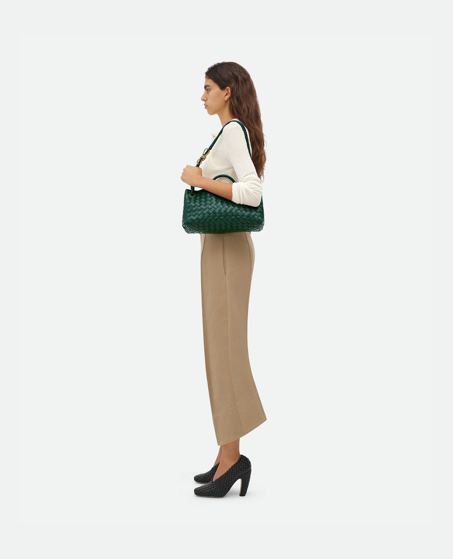 Bottega Veneta East-West Andiamo Emerald green