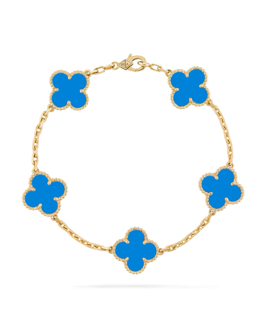 Van Cleef Vintage Alhambra Bracelet, 5 motifs