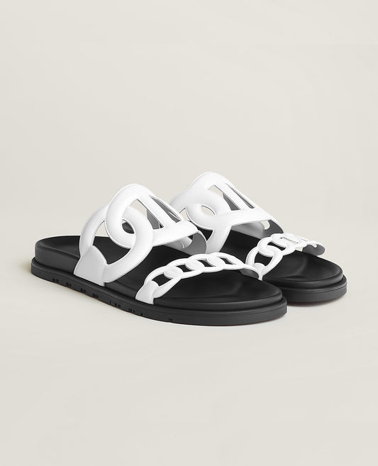 Hermès Extra Sandal White