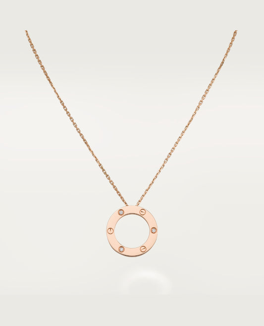 Cartier Love Necklace, 3 Diamonds