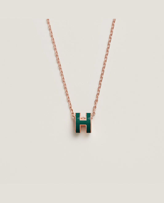 Hermès Mini Pop H Pendant Rose Gold