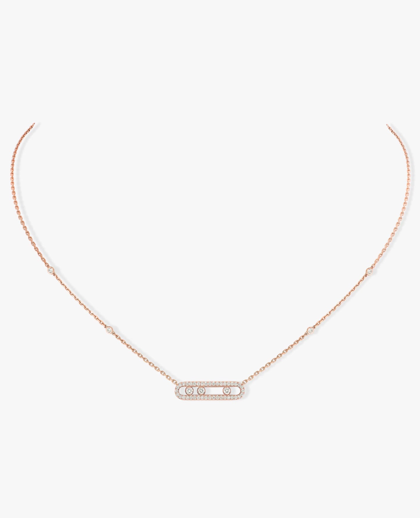 Messika Baby Move Pavé Pendant Rose Gold