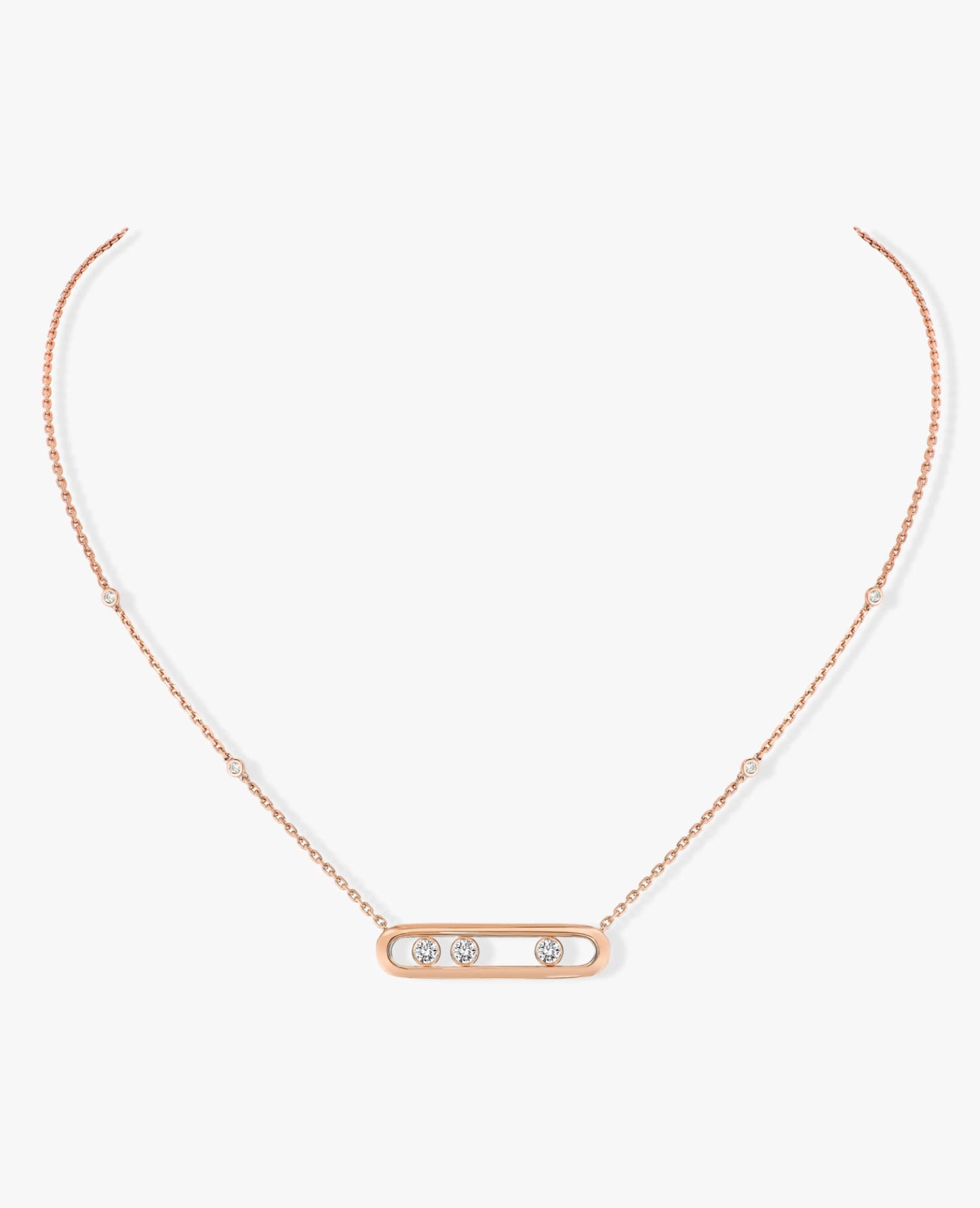 Messika Move Necklace Rose Gold