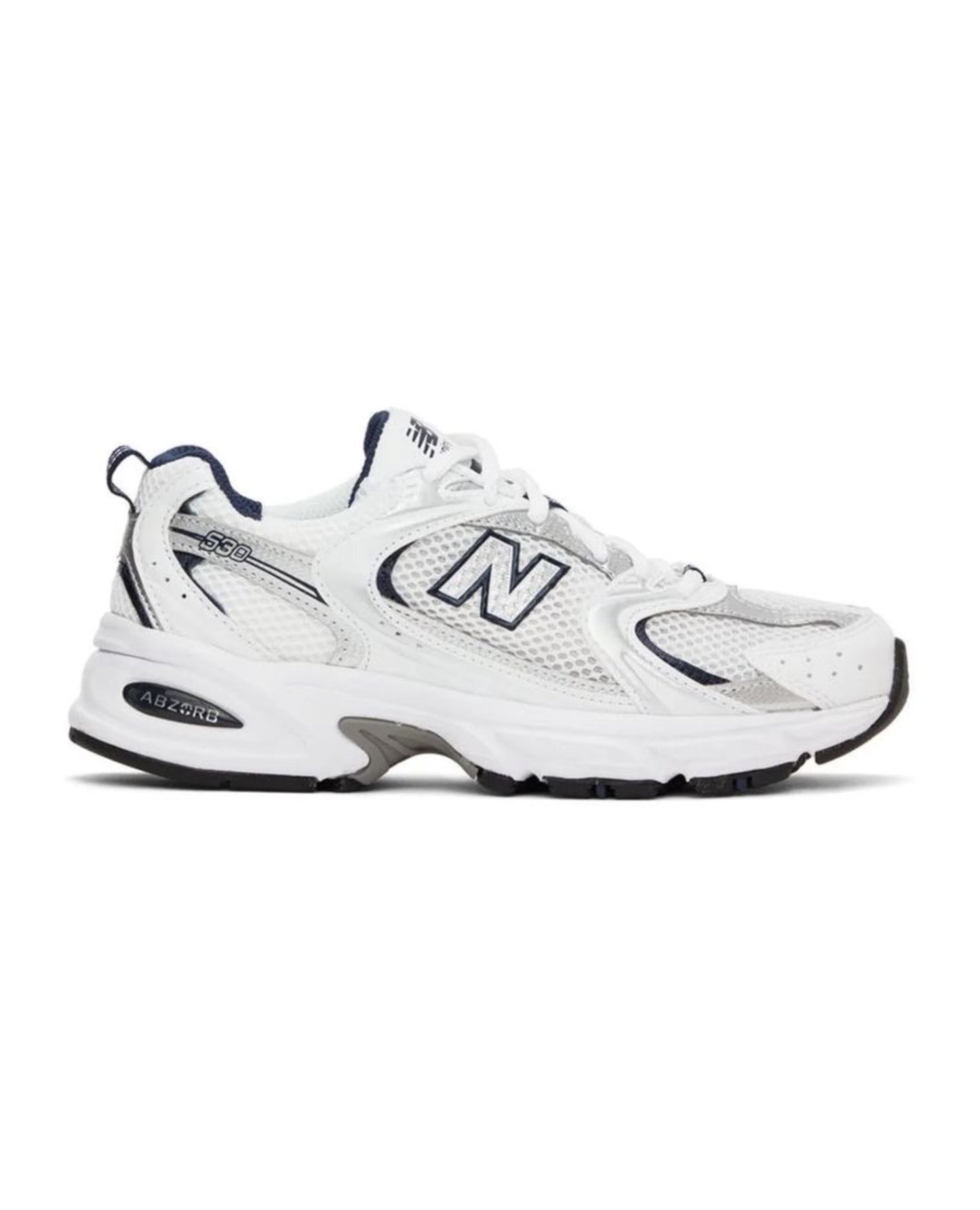 New Balance 530 White Silver Navy